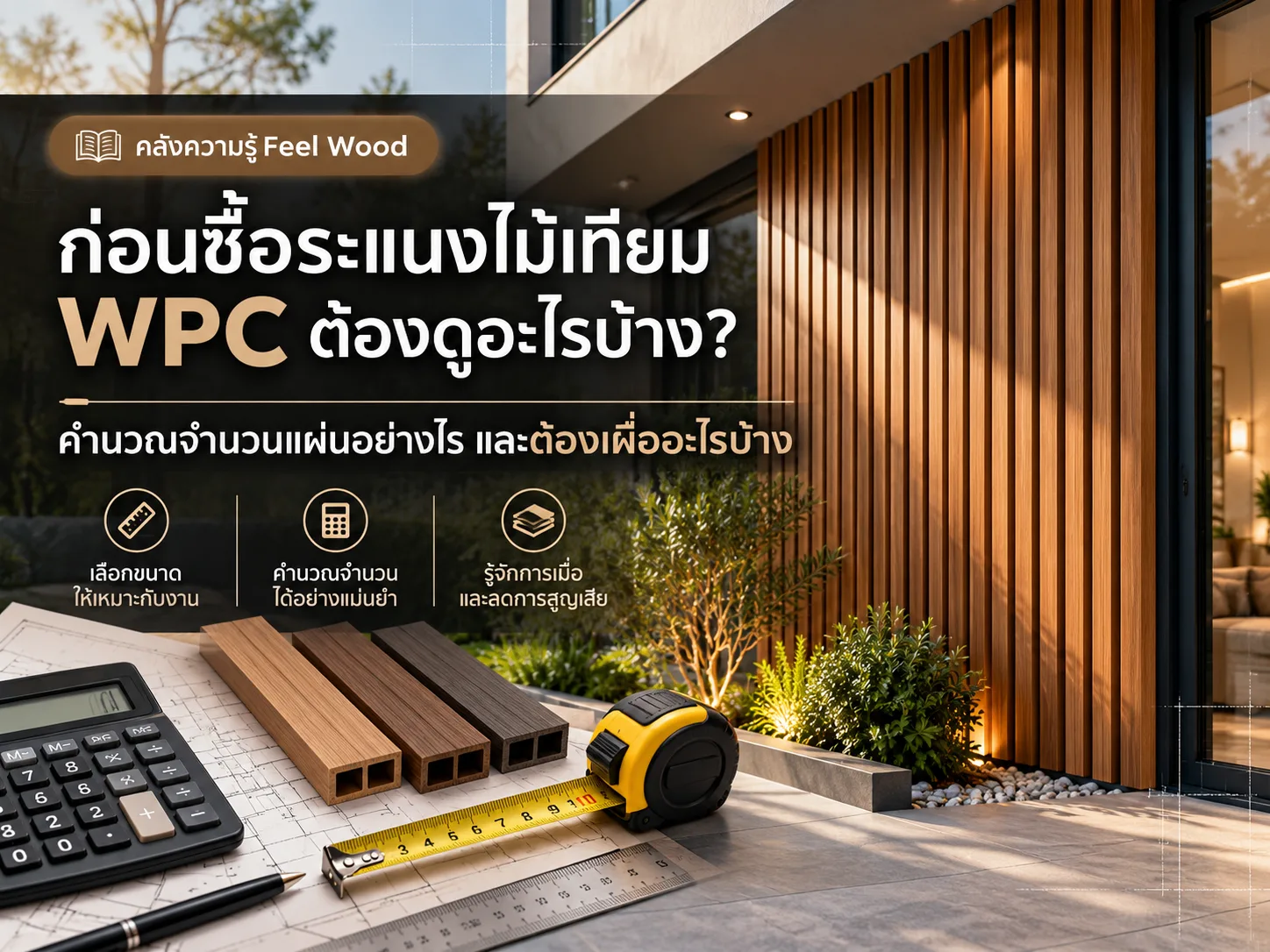 ก่อนซื้อระแนงไม้เทียม WPC ต้องดูอะไรบ้าง?