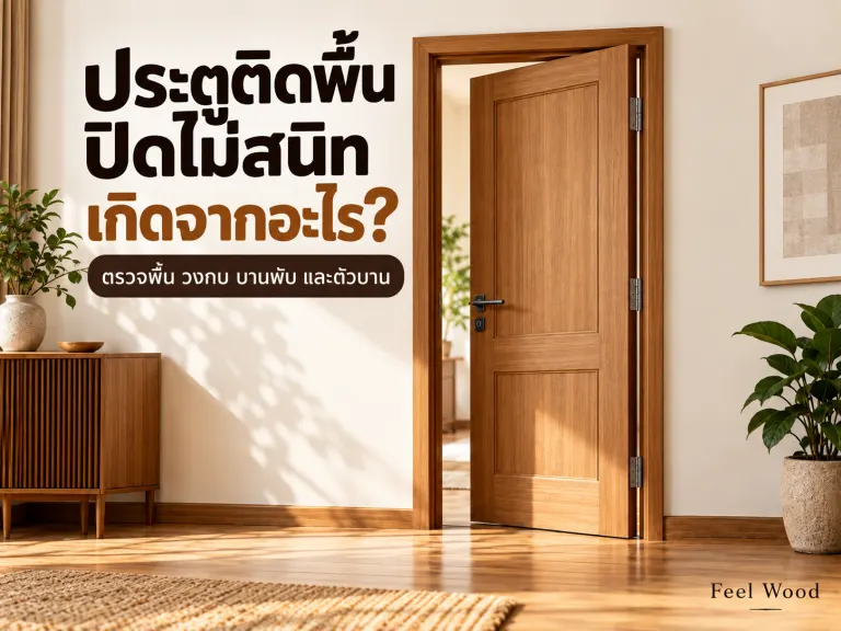 เช็ก 4 จุดก่อนตัดหรือไสบาน ประตูติดพื้น ปิดไม่สนิท เกิดจากอะไร?