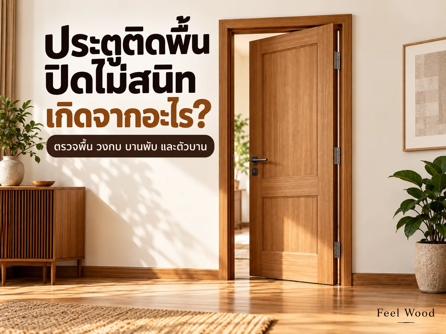 เช็ก 4 จุดก่อนตัดหรือไสบาน ประตูติดพื้น ปิดไม่สนิท เกิดจากอะไร?