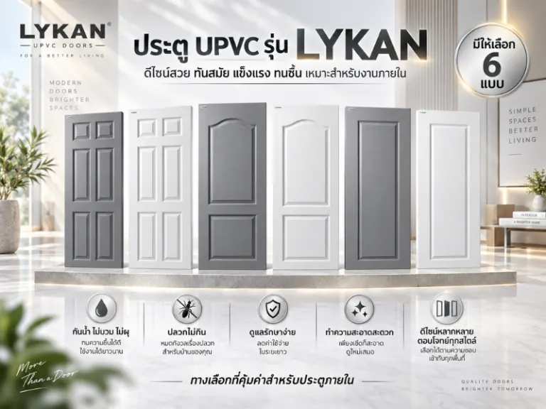 ประตู uPVC รุ่น LYKAN