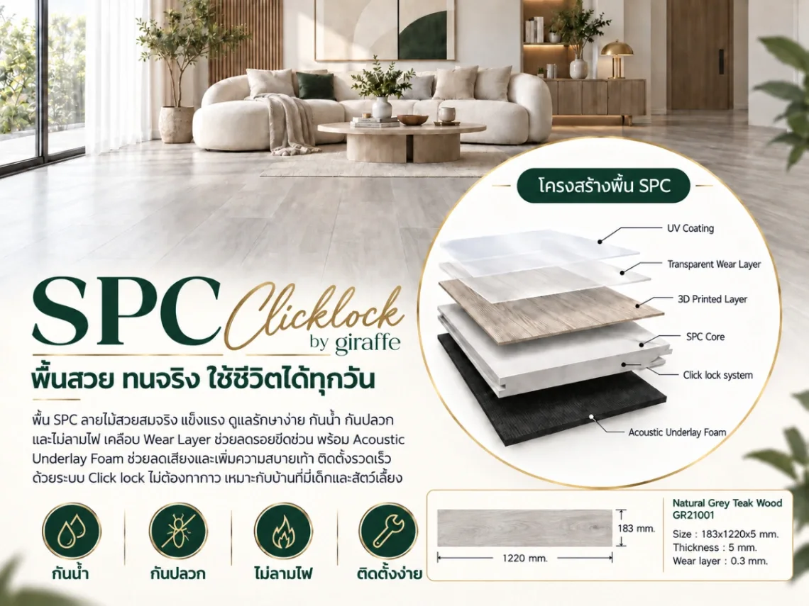 SPC Clicklock Straight Pattern (2.23 sq.m./box)