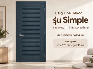 ประตู LINEDEKOR (โครงเหล็กบานทึบ) 13