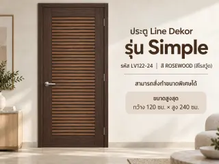 ประตู LINEDEKOR (โครงเหล็กบานทึบ) 16