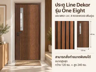 ประตู LINEDEKOR (แบบมีช่องกระจก) 2