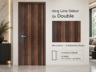 ประตู LINEDEKOR (โครงเหล็กบานทึบ) 20