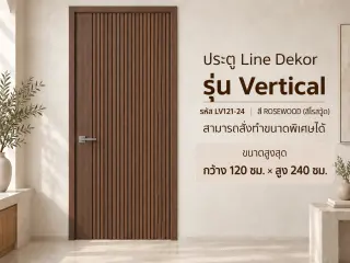 ประตู LINEDEKOR (โครงเหล็กบานทึบ) 7