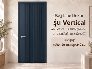 ประตู LINEDEKOR (โครงเหล็กบานทึบ) 2