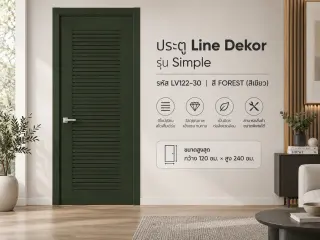 ประตู LINEDEKOR (โครงเหล็กบานทึบ) 17