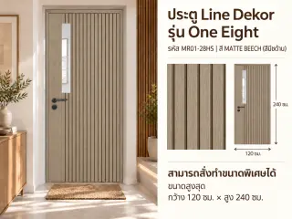 ประตู LINEDEKOR (แบบมีช่องกระจก) 1
