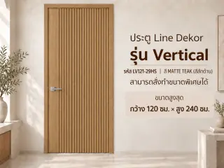 ประตู LINEDEKOR (โครงเหล็กบานทึบ) 11