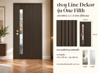 ประตู LINEDEKOR (แบบมีช่องกระจก) 2