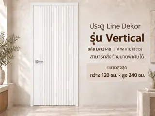 ประตู LINEDEKOR (โครงเหล็กบานทึบ) 4